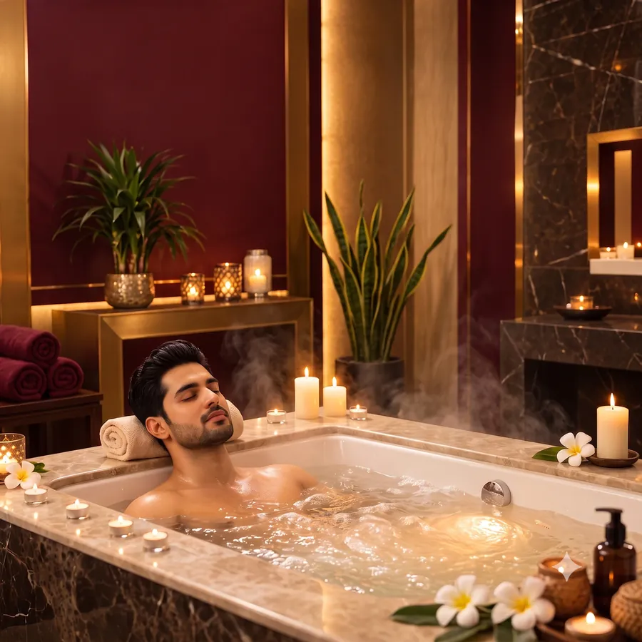 Jacuzzi and Hydro Jet Bath at Aurum Astra spa in Hennur