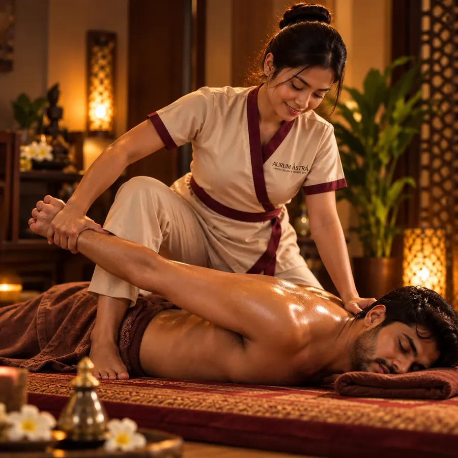 Thai Massage at Aurum Astra spa in Hennur
